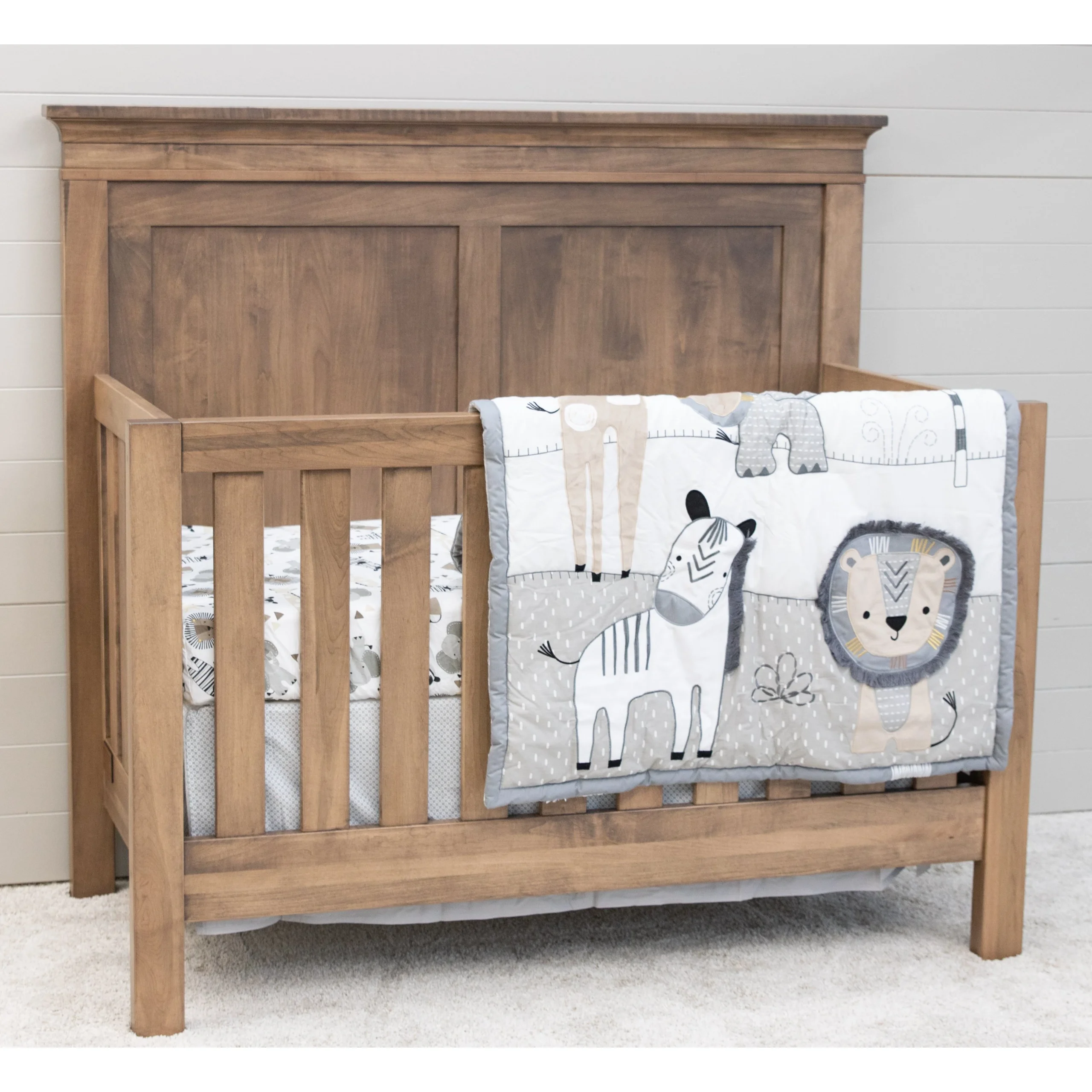 Haven Panel Maple Wood Convertible Crib | WB