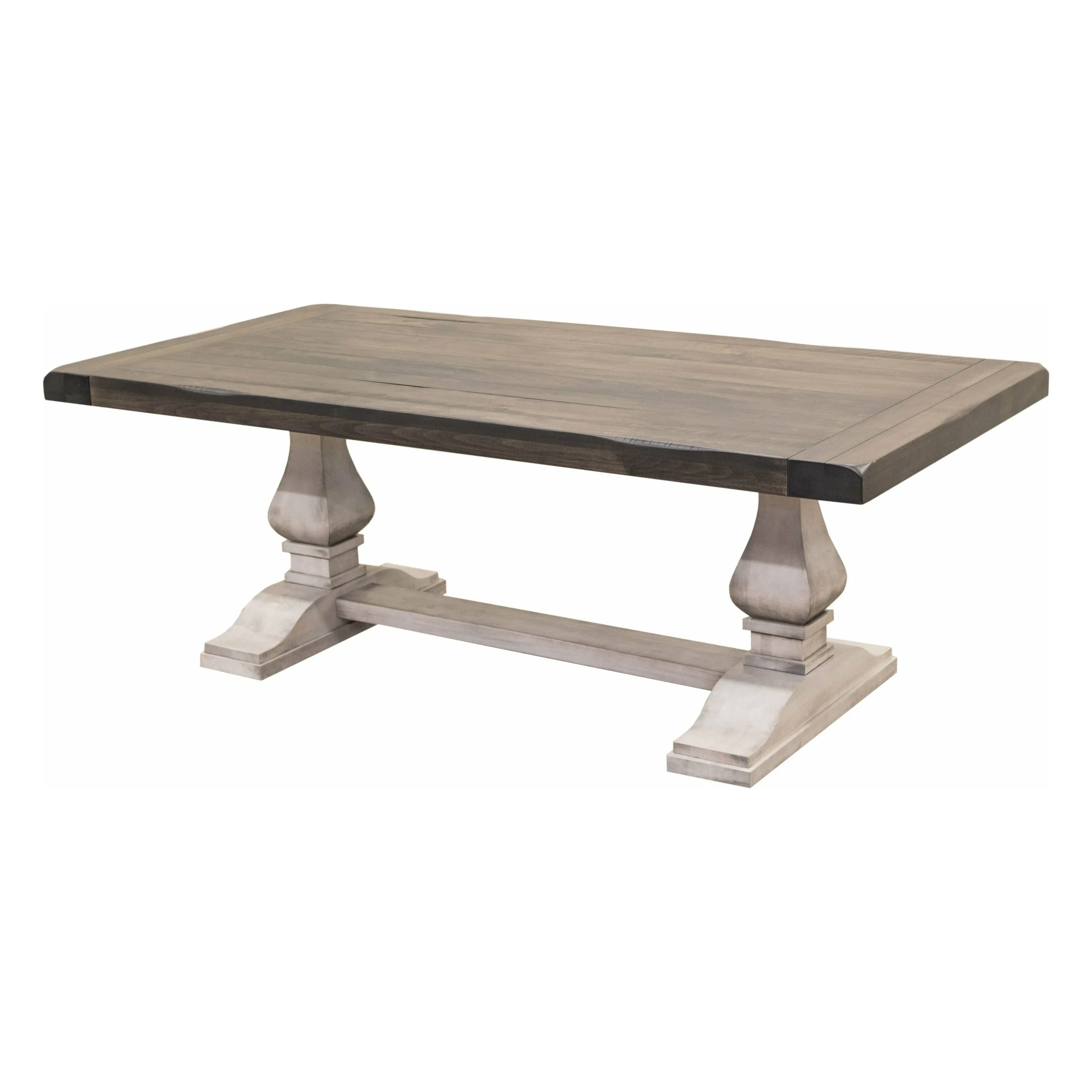 Hillside Large Modern Double Pedestal Extending Dining Table | M-AV&GS