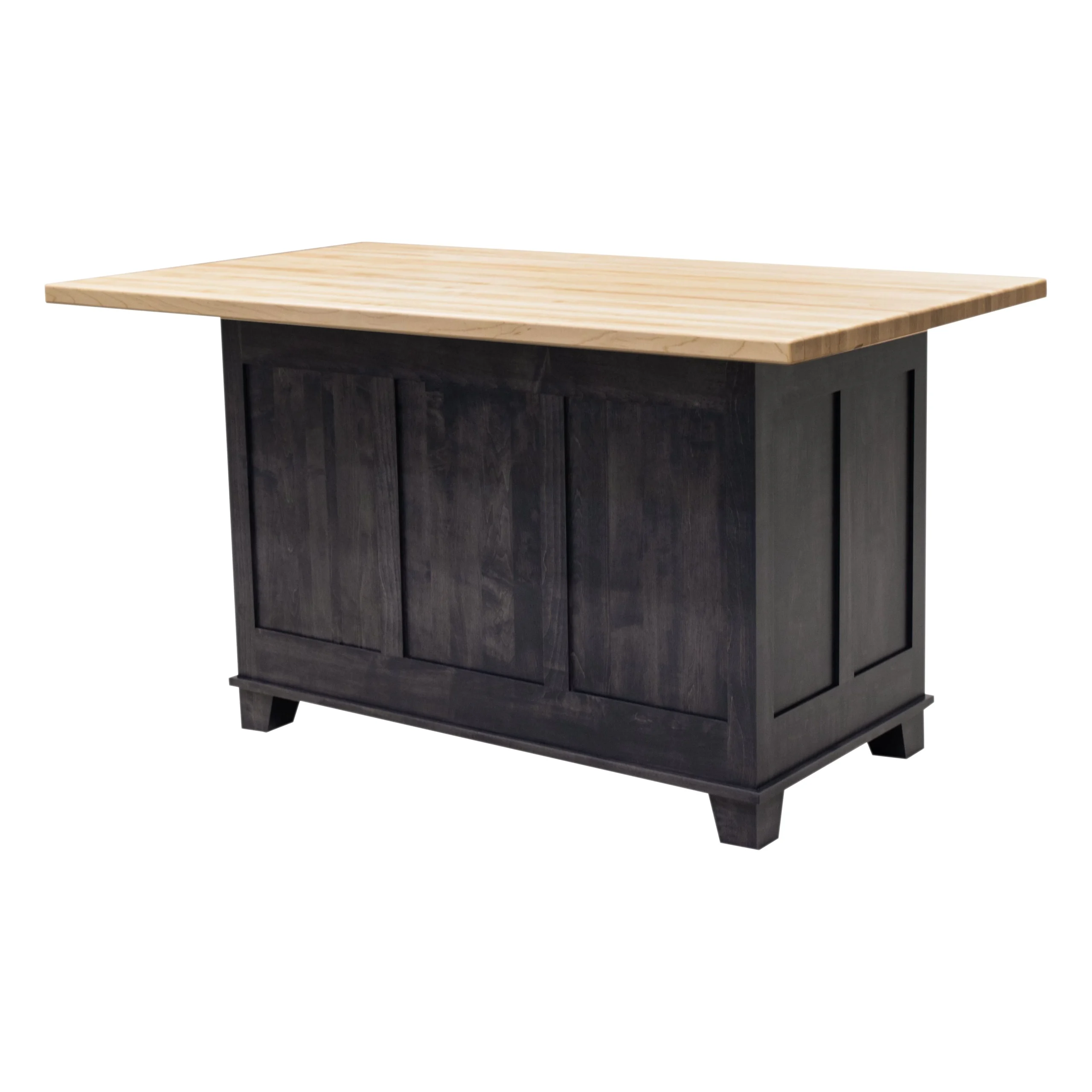 IS-2076 Bridgeport Maple Wood Island with Butcher Block Top | GS&NAT