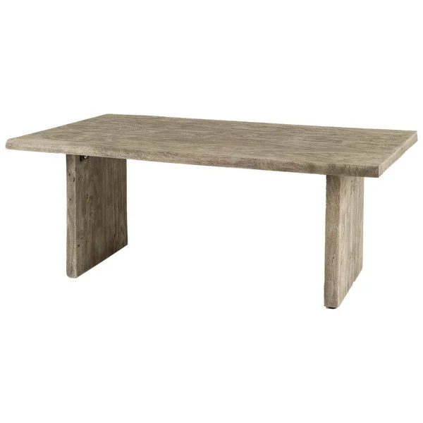 Jefferson III Rectangular Grey Solid Wood Dining Table