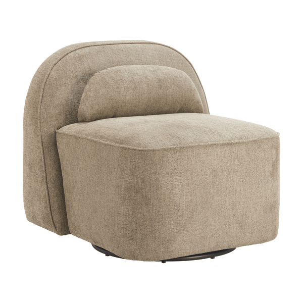 Kakao Swivel Chair Olive Brown | Fabric Swivel Chair