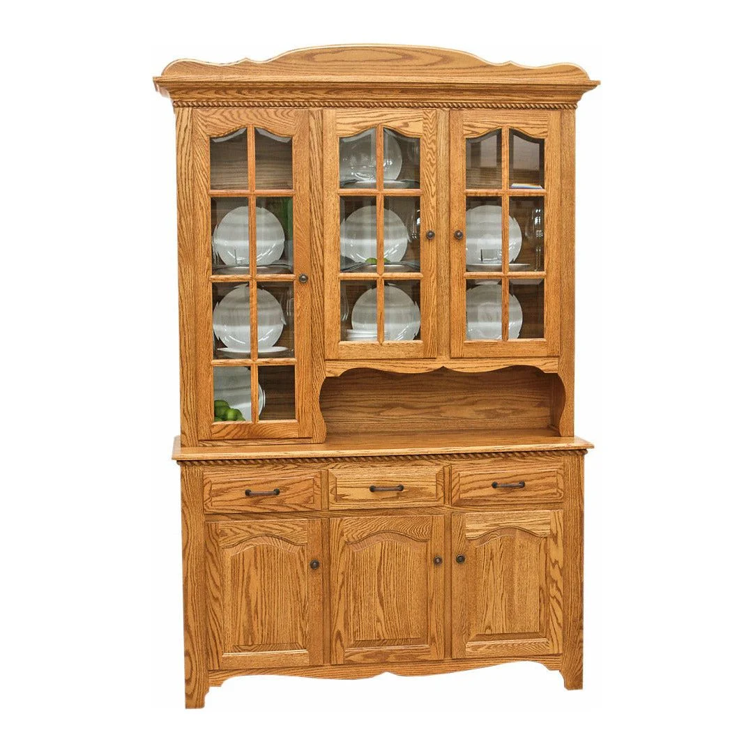 Katie's Oak Wood Hutch - 3-Door | S-14