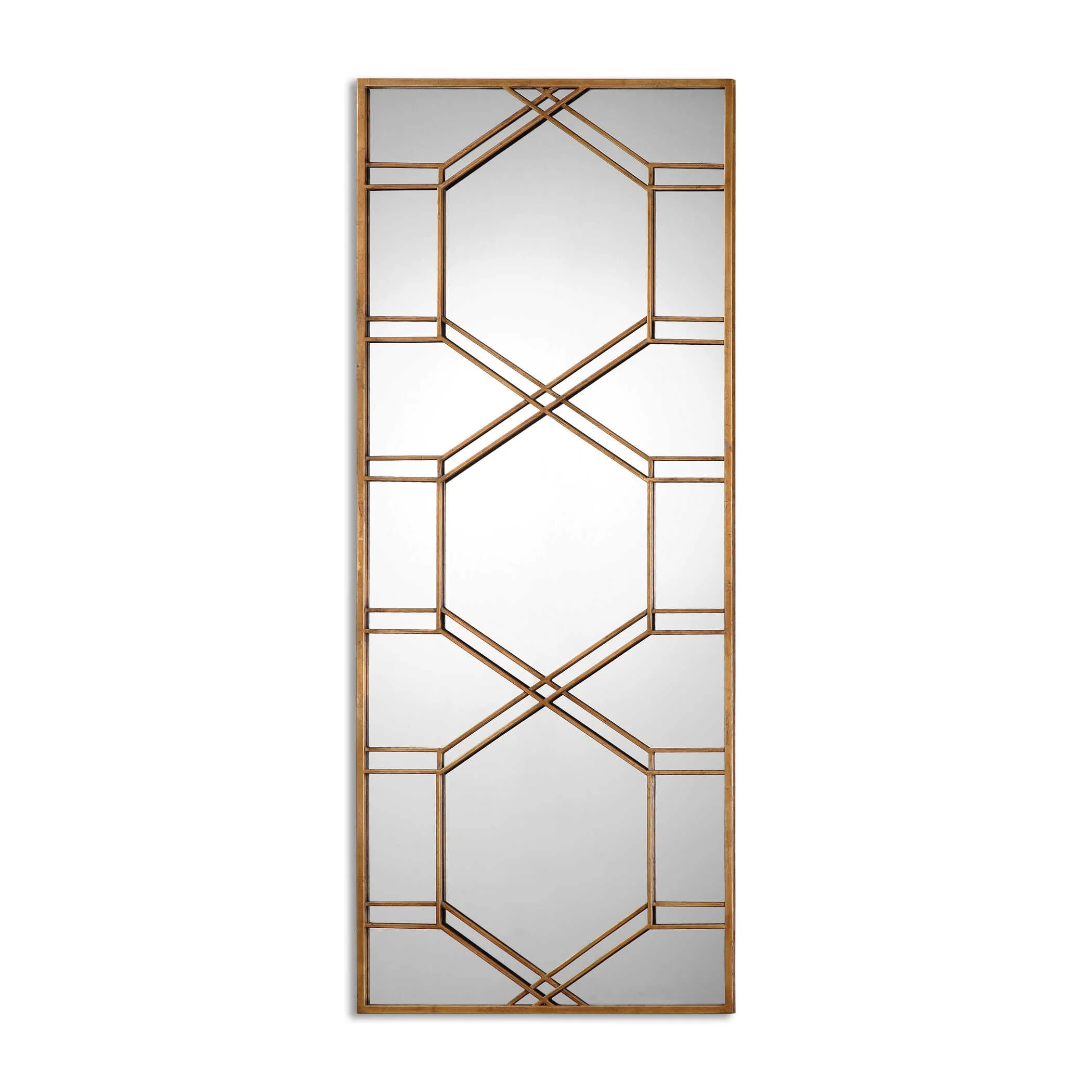 Kennis Gold Leaf Leaner Mirror