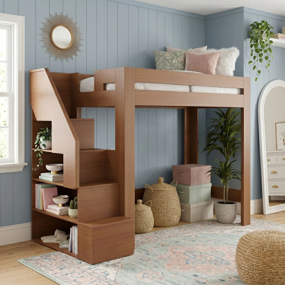 Lane Loft Bed with Stairs - Twin XL
