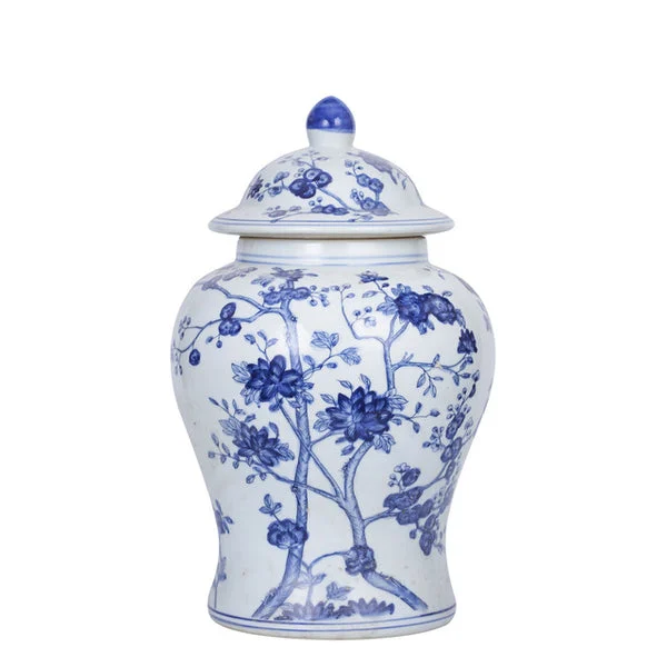 Legend Of Asia Blossom Tree Porcelain Temple Jar
