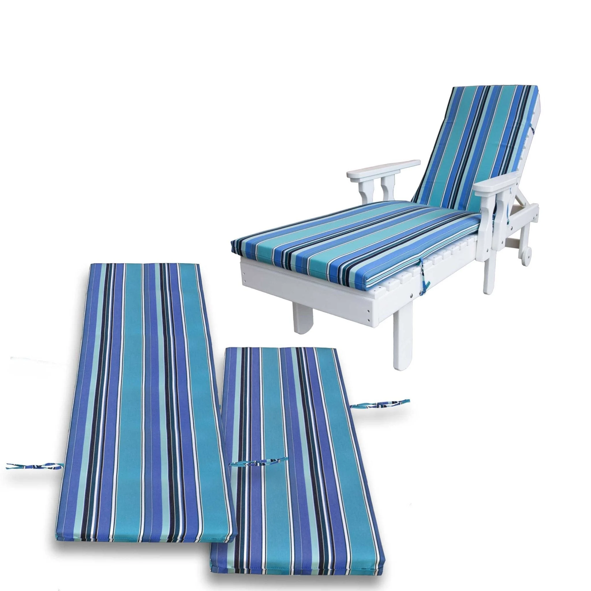 Leisure Lawns Sunbrella Fabric Sun Lounge Cushion