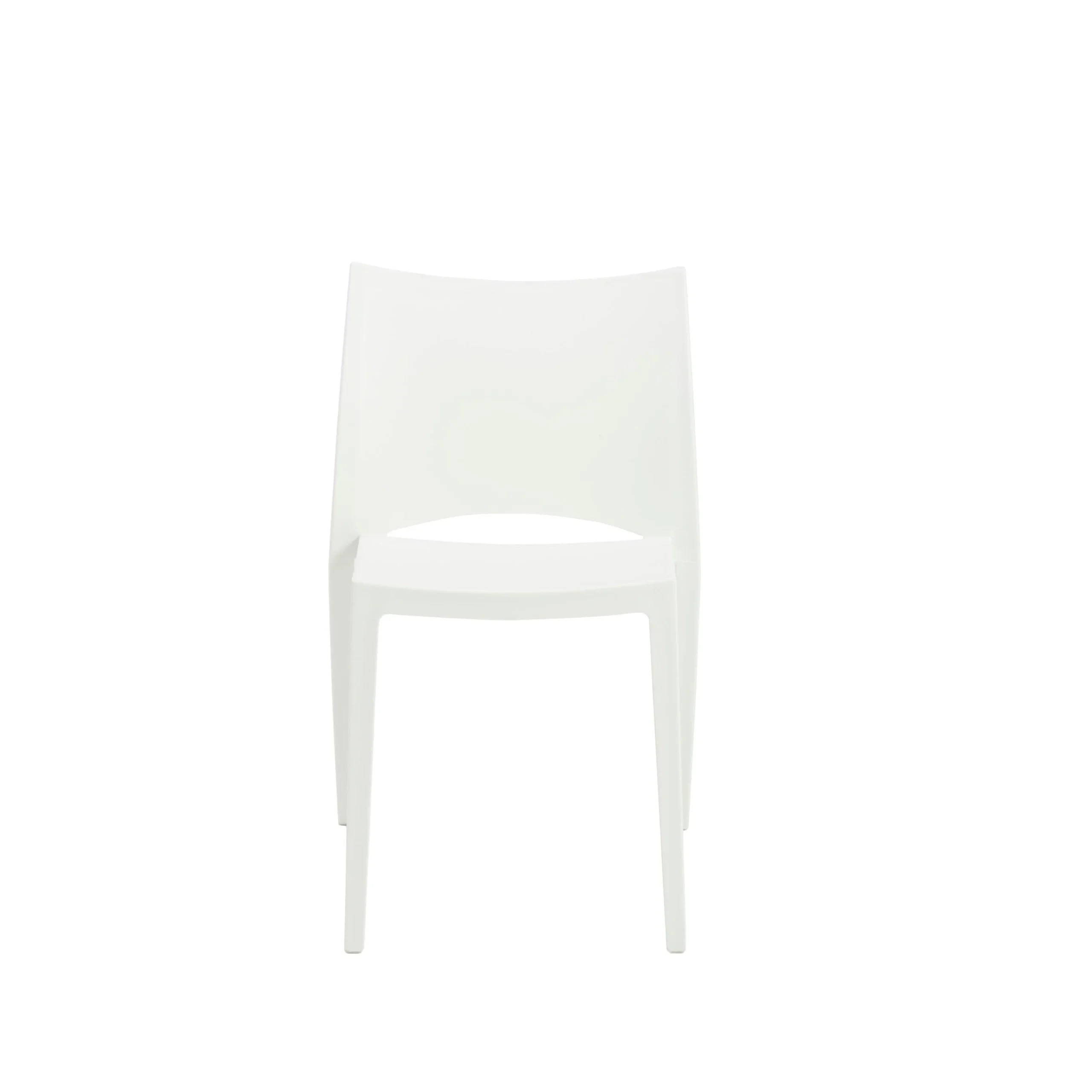 Leslie Stacking Side Chair in White - Set of 2