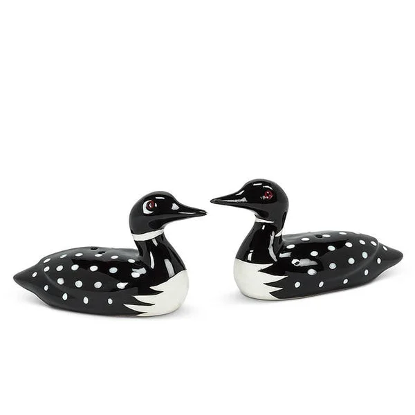 Loon Salt & Pepper Shakers Set-2.5"L-Realistic and Beautiful Addition to Nature Lover's Table