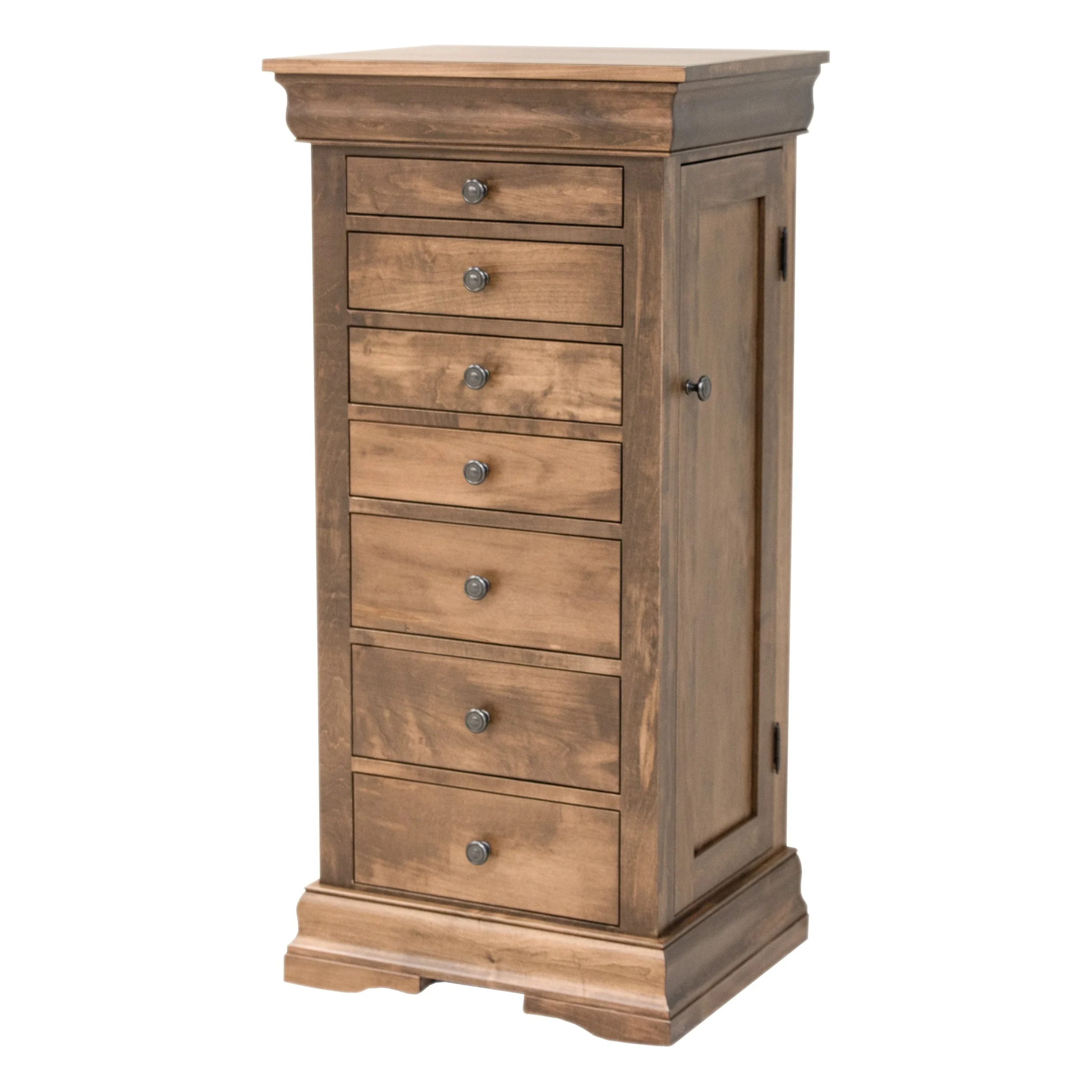 Louis Phillippe Maple Wood Jewelry Armoire | CO
