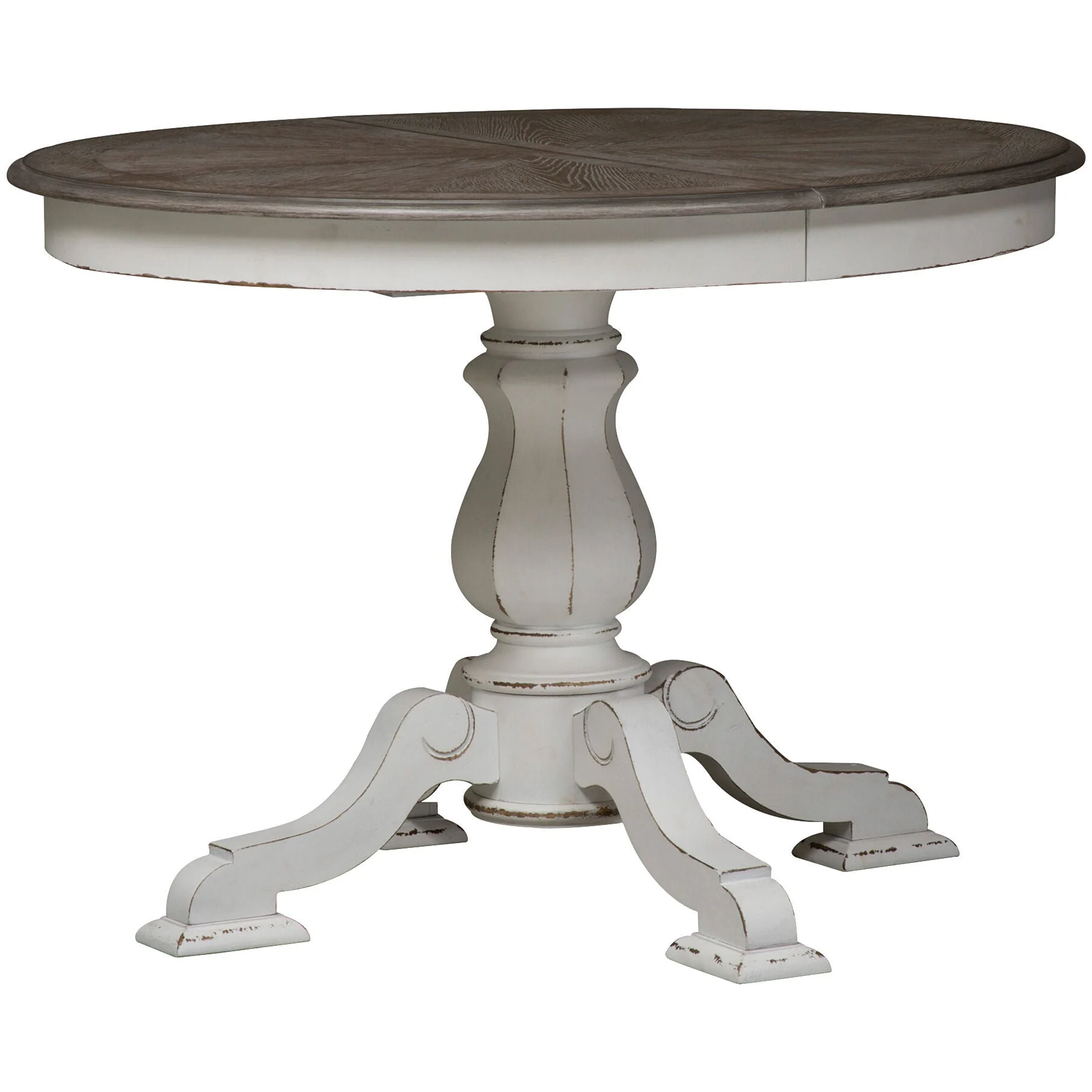 Magnolia Manor 5 Piece Upholstered Pedestal Dining Set