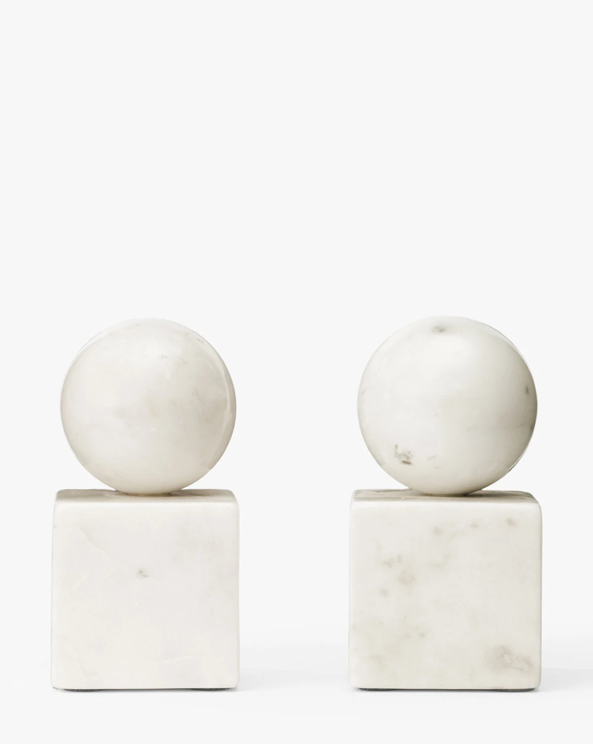 Marble Geometric Bookends (Set of 2)