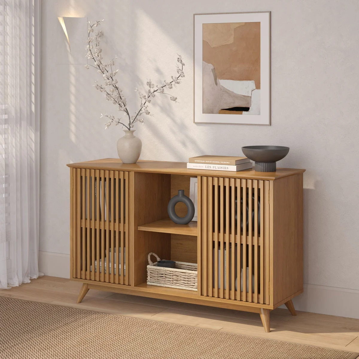 Mid-Century Modern 2-Door Sideboard - 49"