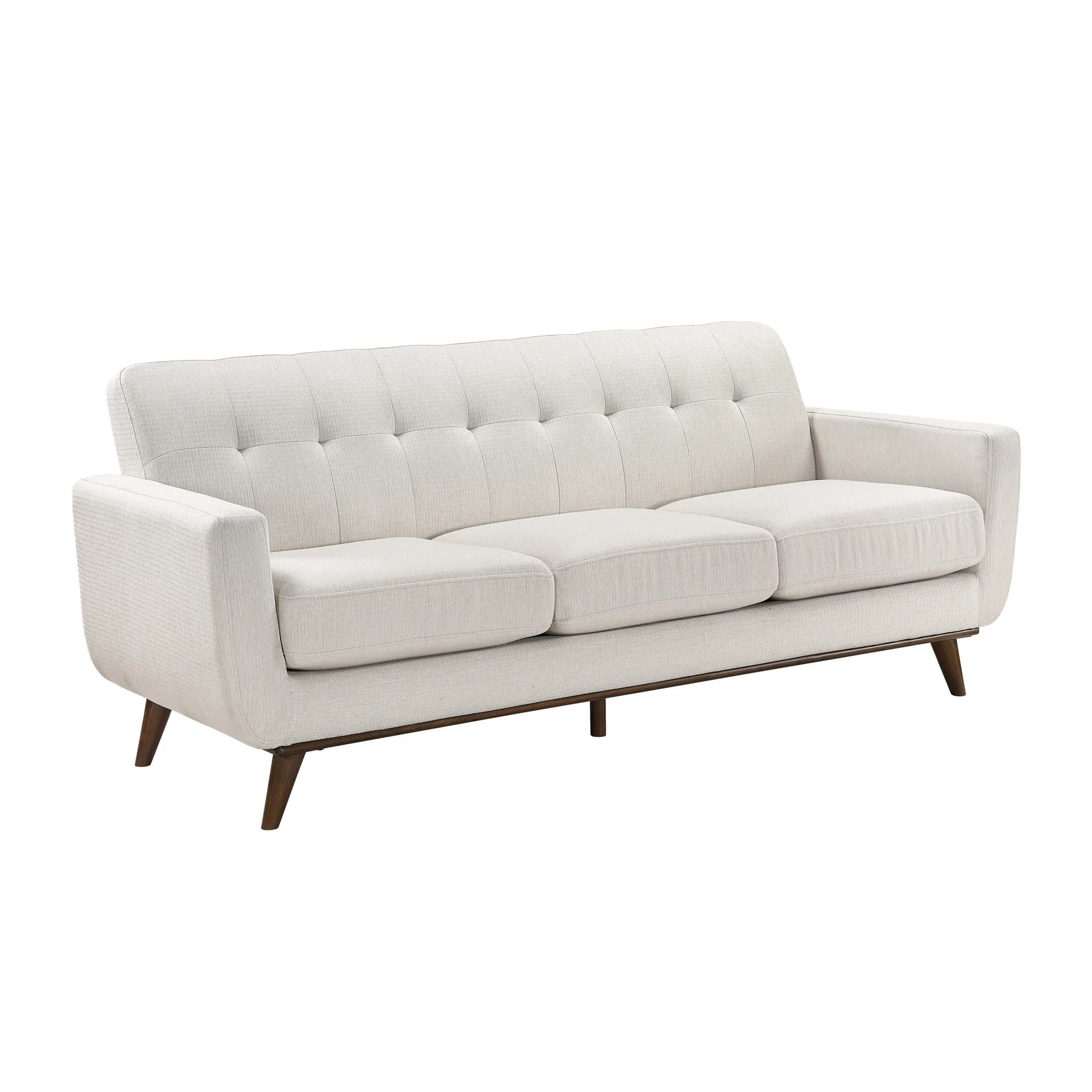 Mid-Century Modern Sofa with Tufted Back