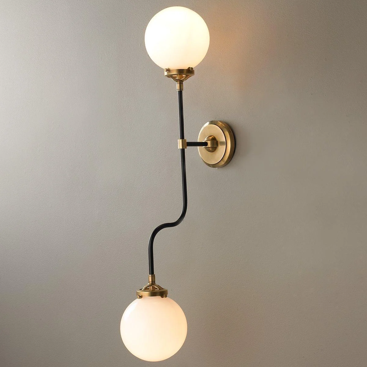 Mid-Century Parlor Double Sconce