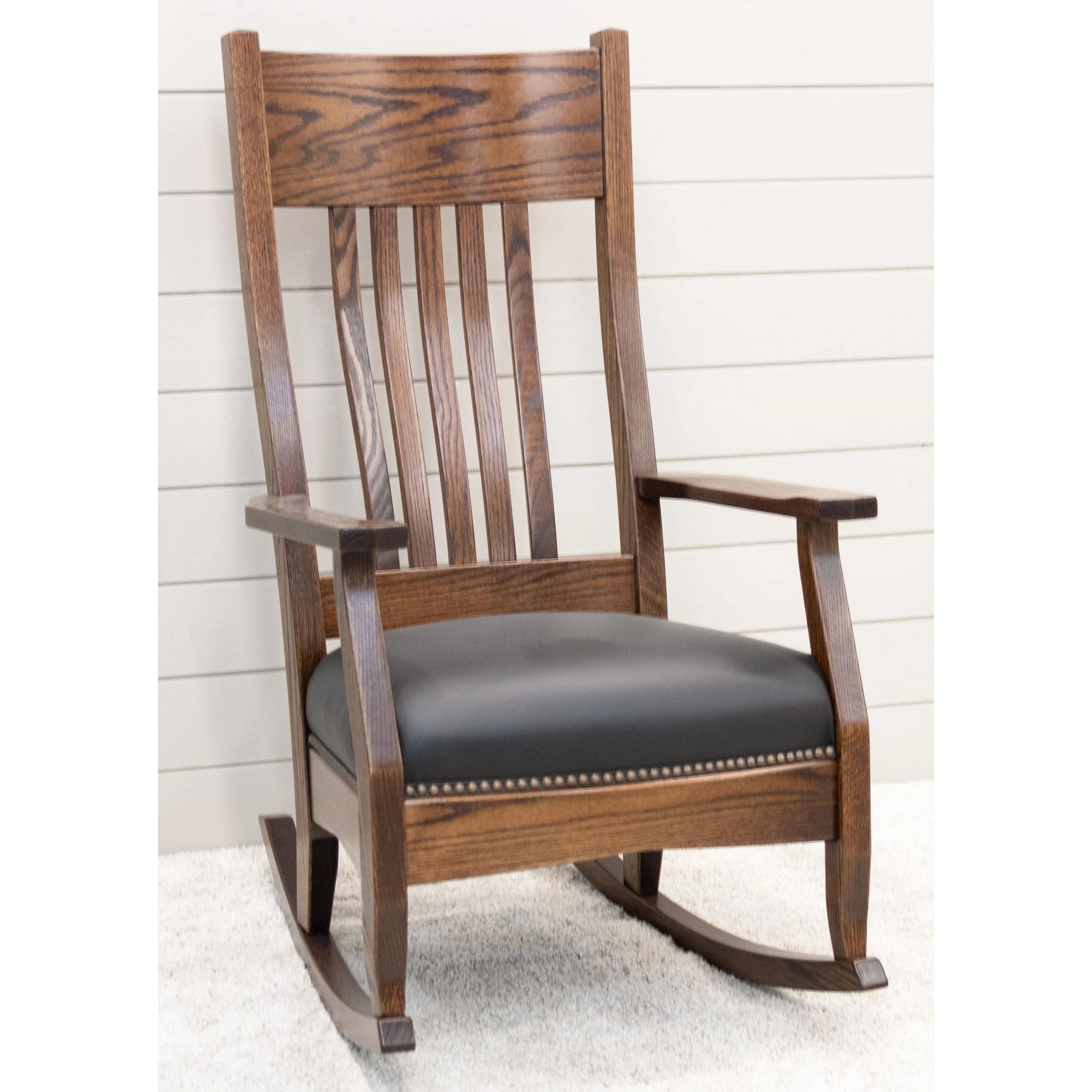 Mission Black Leather Rocker | O-ASB