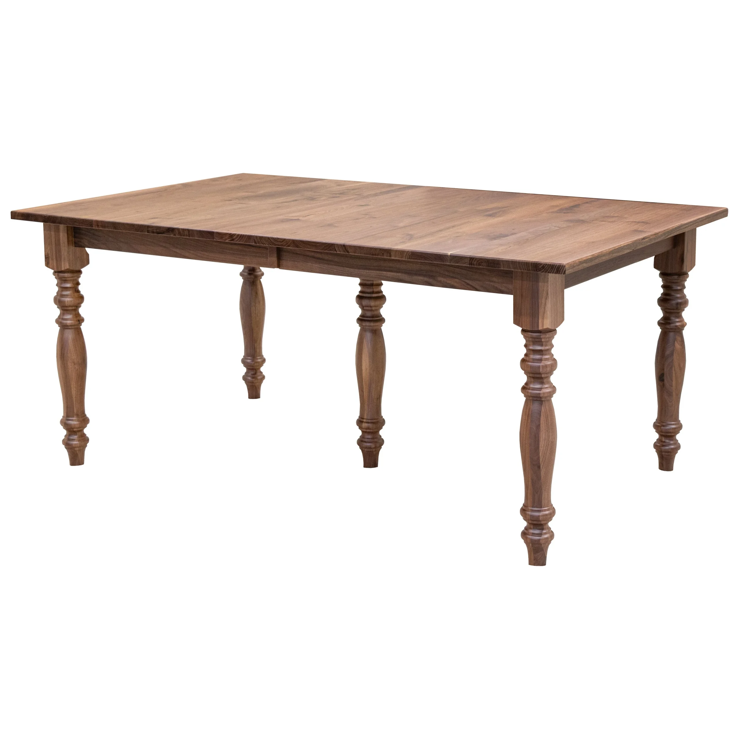 Modern Farm Leg Walnut Wood Extending Dining Table | NAT