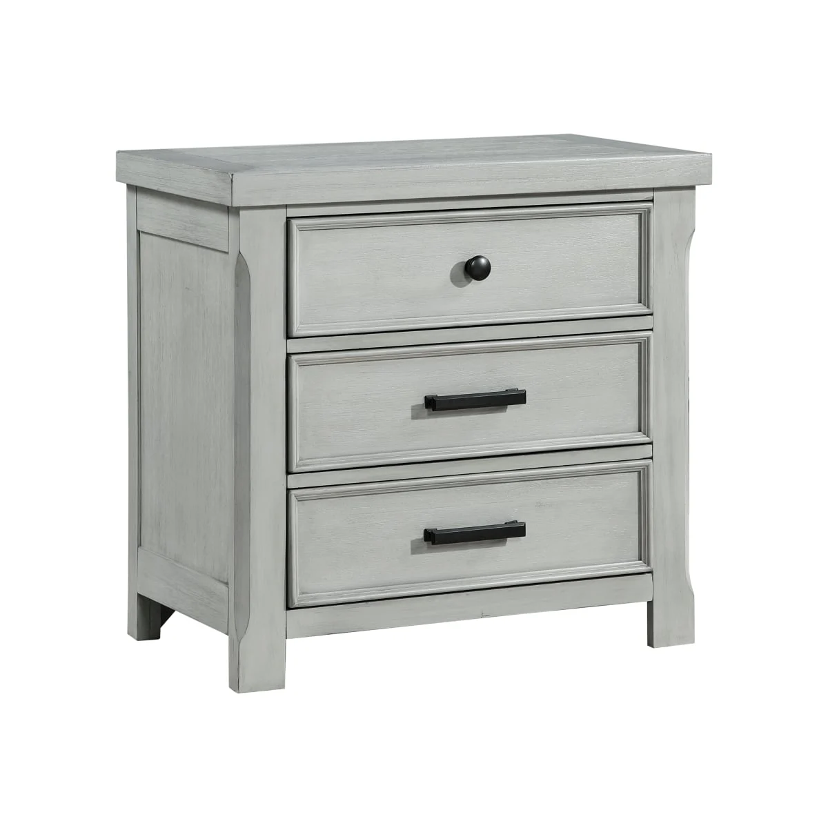 Modern Farmhouse 3-Drawer Nightstand