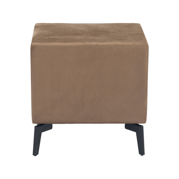 Montana Side Table Brown | Steel Frame & Brown Fabric Contrast