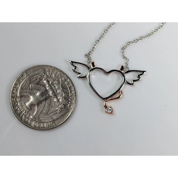 Naughty or Nice?How about BOTH!Cute Heart Necklace, Perfect gift for a lady you love!