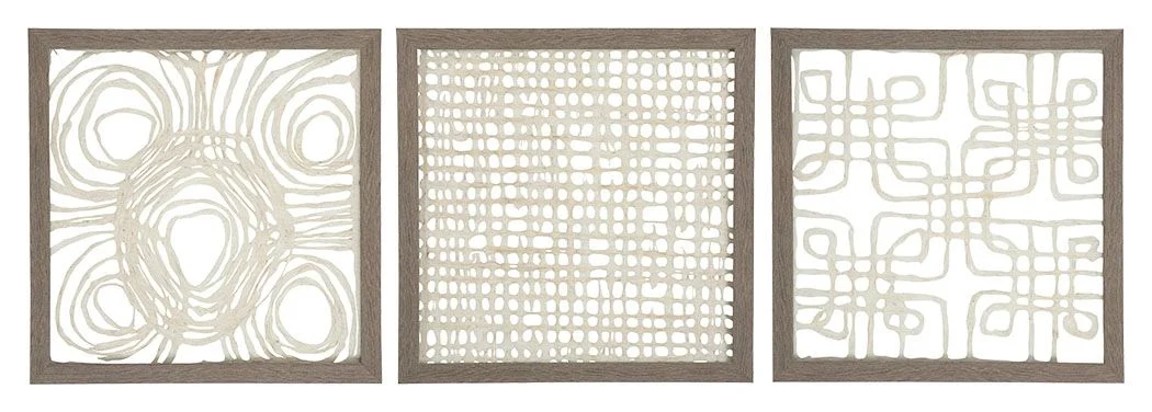 Odella - Cream / Taupe - Wall Decor Set (Set of 3)