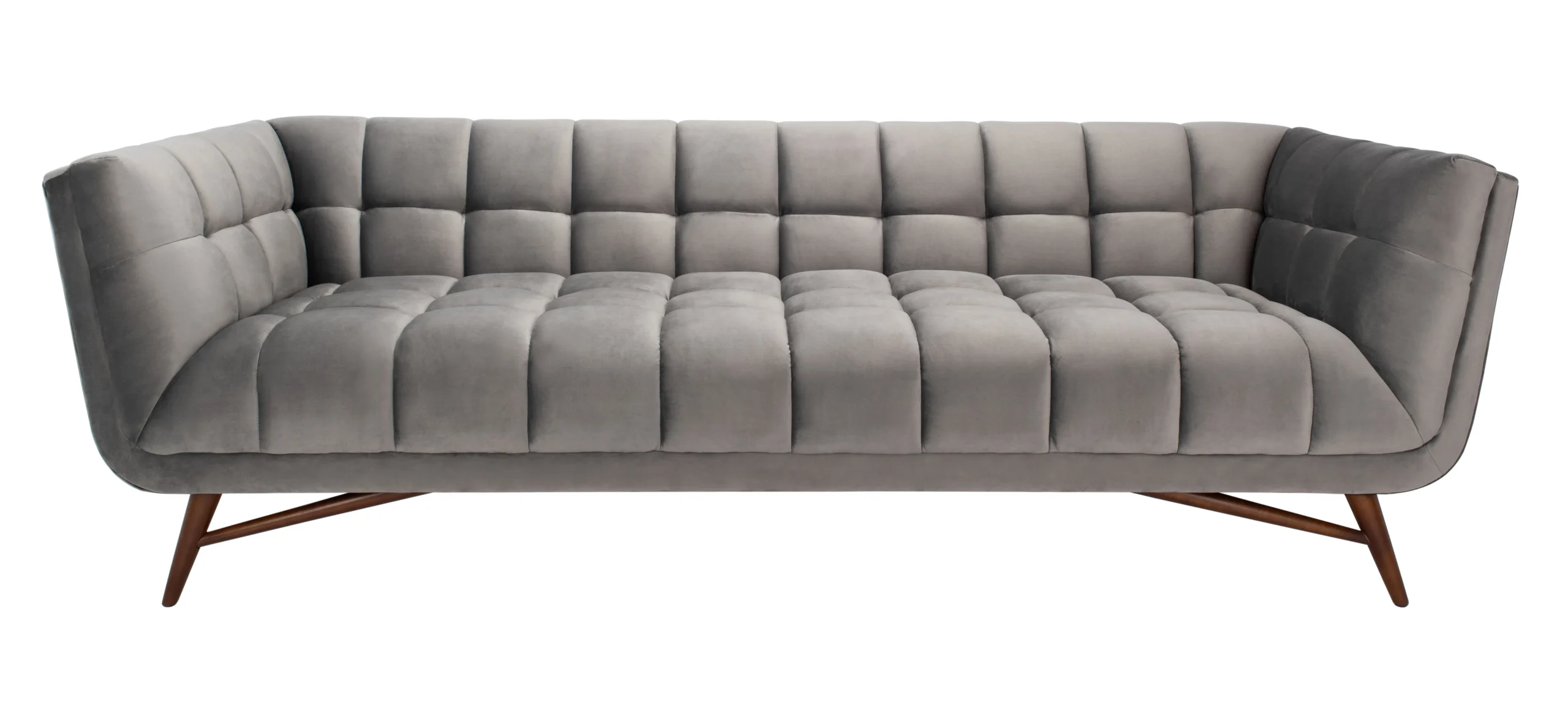 Onyx Mid Century Tufted Sofa