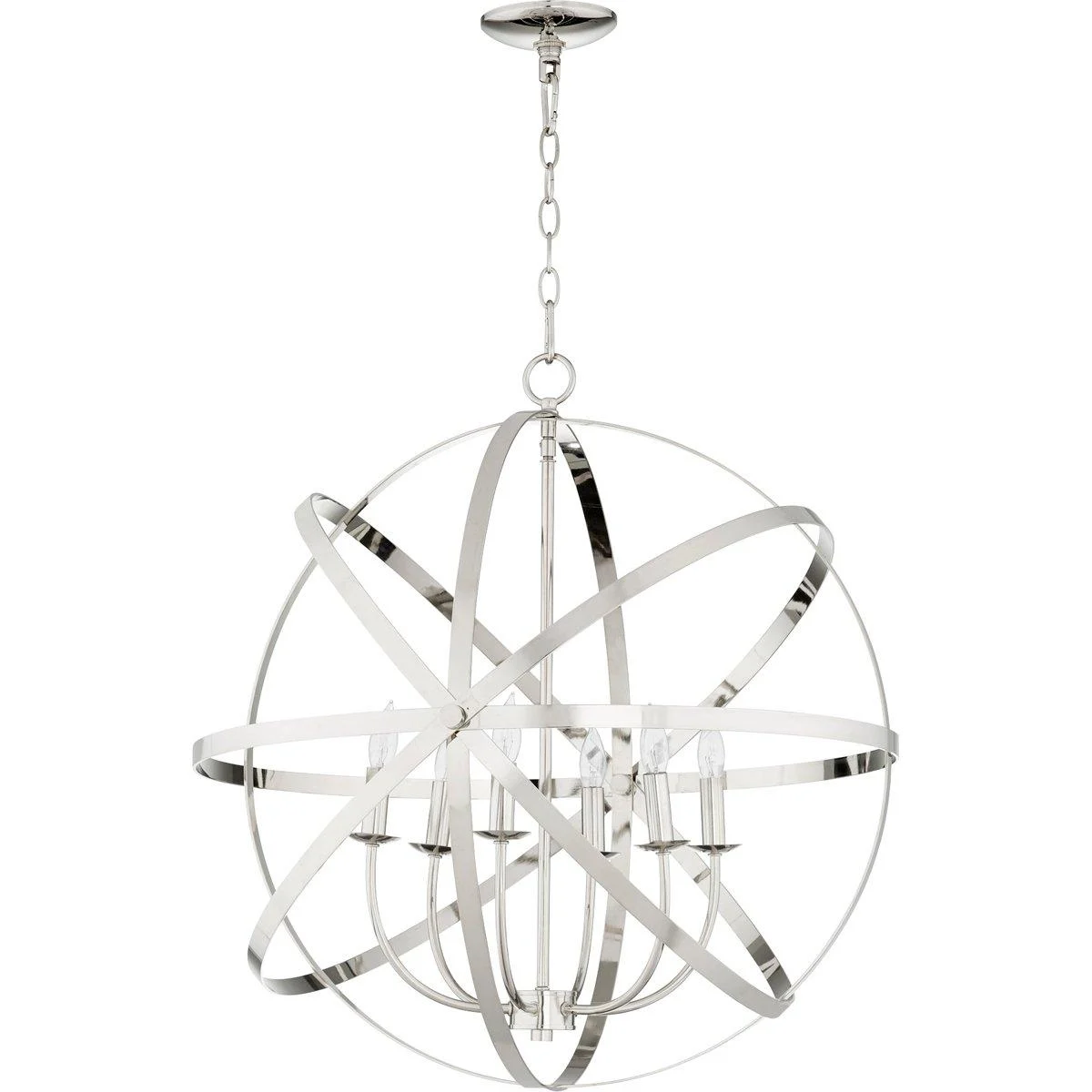 Orbit Globe Chandelier - 6 Light