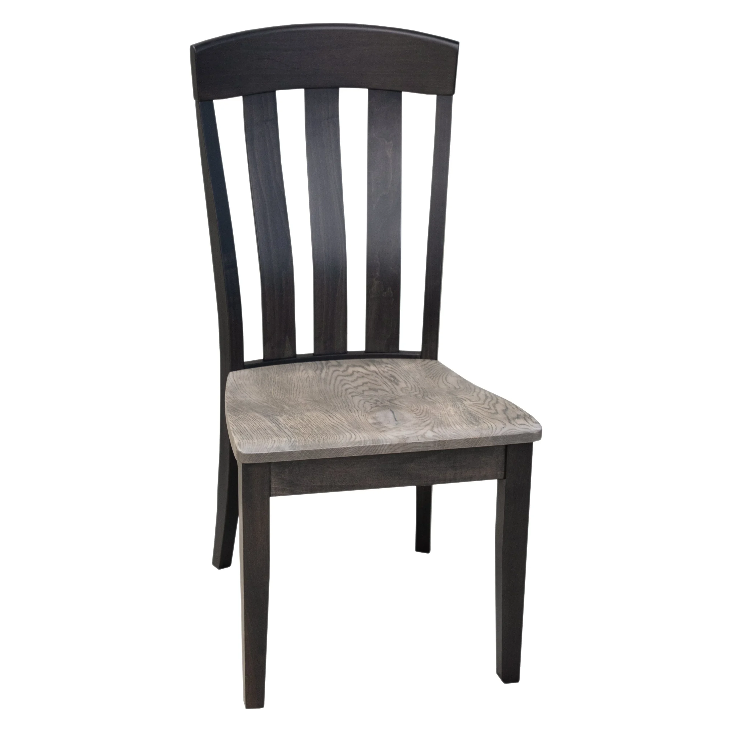 Oregon Black & Wood Side Dining Chair | M-DK&RWO-GRB
