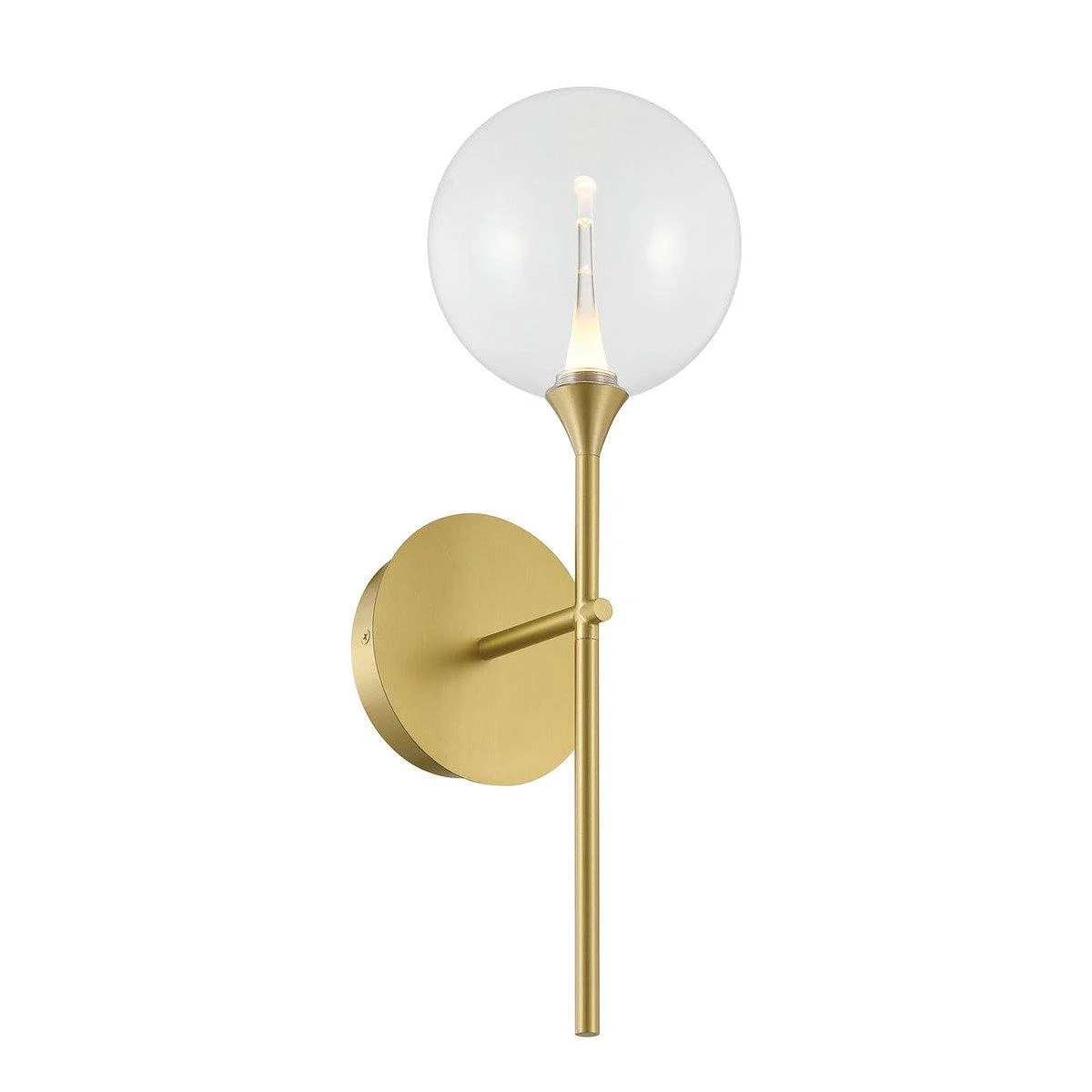Pavane LED Bath Sconce - Clear