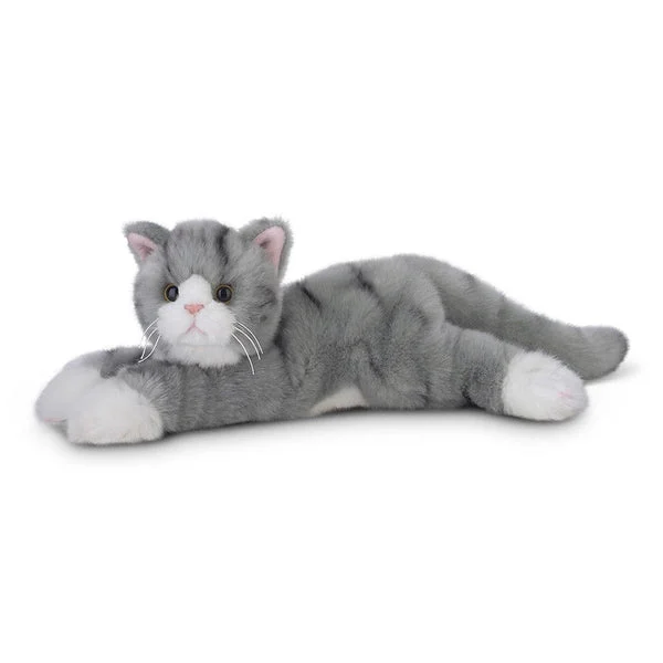 Plush Floppy Tabby Cats! Gray, Brown or Orange Tabby Kitty Cats Lifelike-Bearington Collection