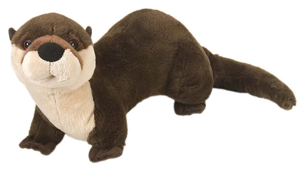 Plush Realistic River Otter Stuffed Animal Cuddlekins by Wild Republic