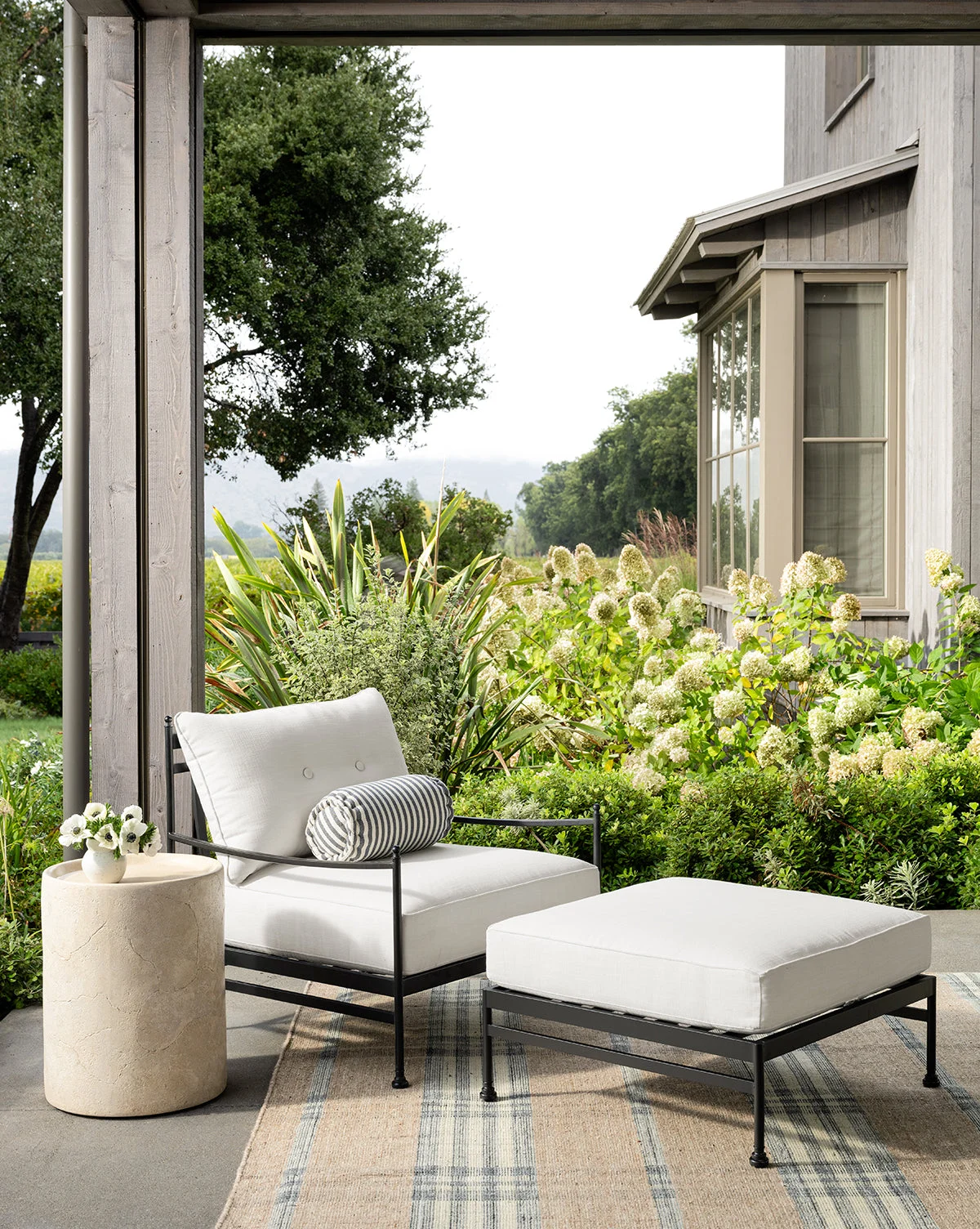 Pomeroy Outdoor Ottoman (Ready to Ship)