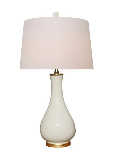 Porcelain Vase Lamp 23.5"H