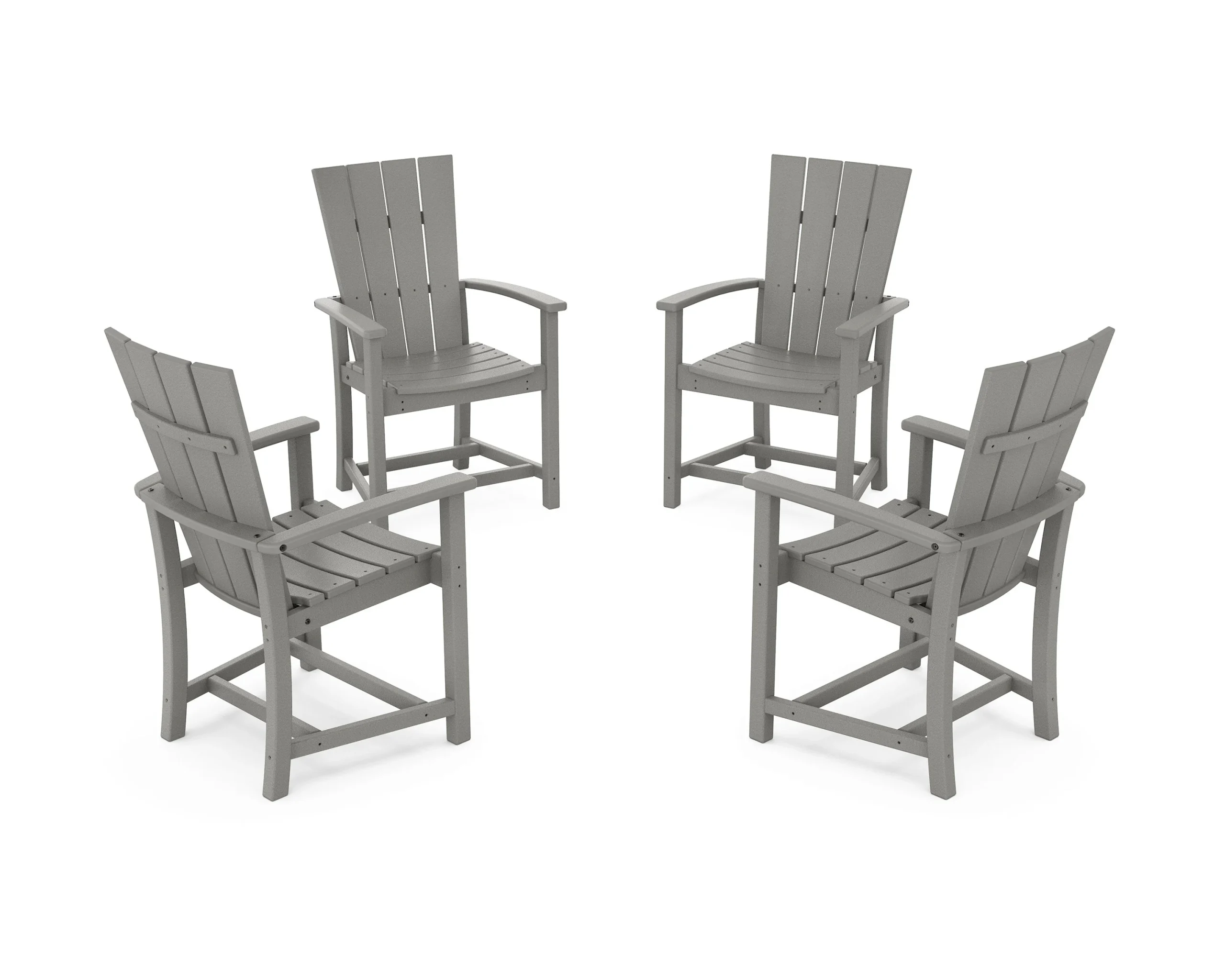 Quattro 4-Piece Upright Adirondack Conversation Set