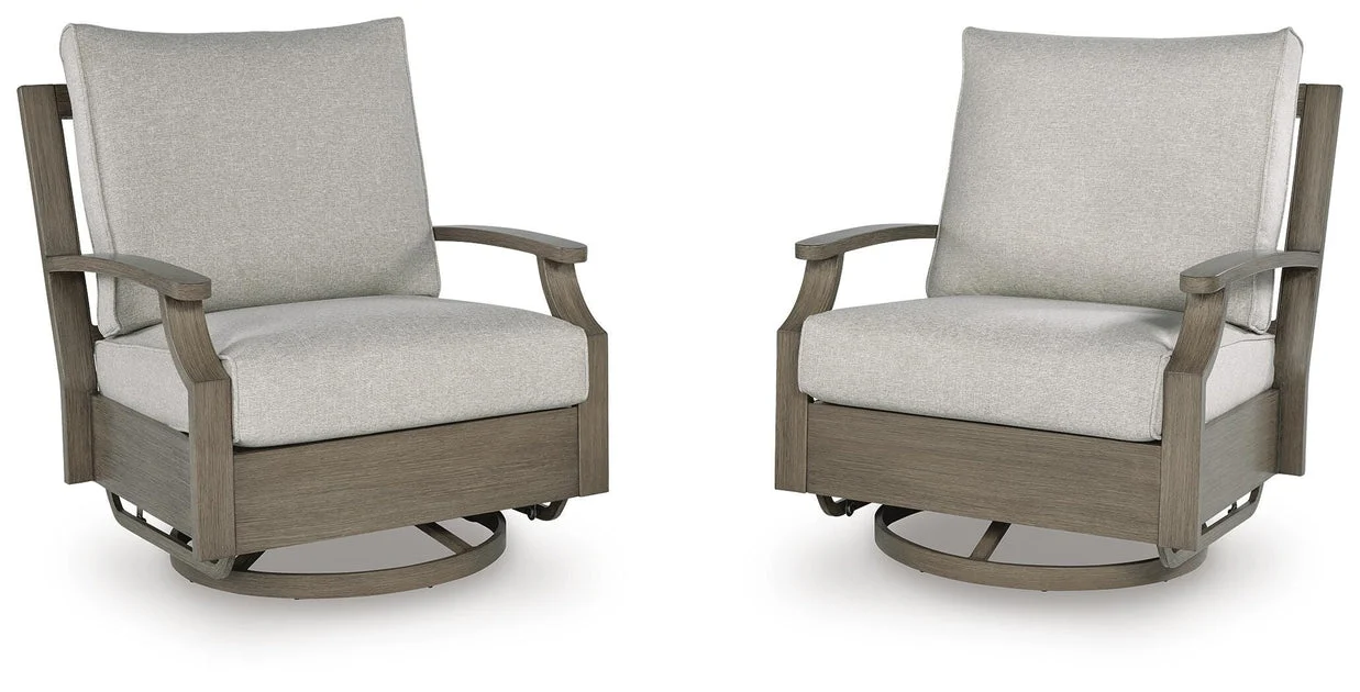 Rainier Ranch Outdoor Swivel Glider Chair with Cushion