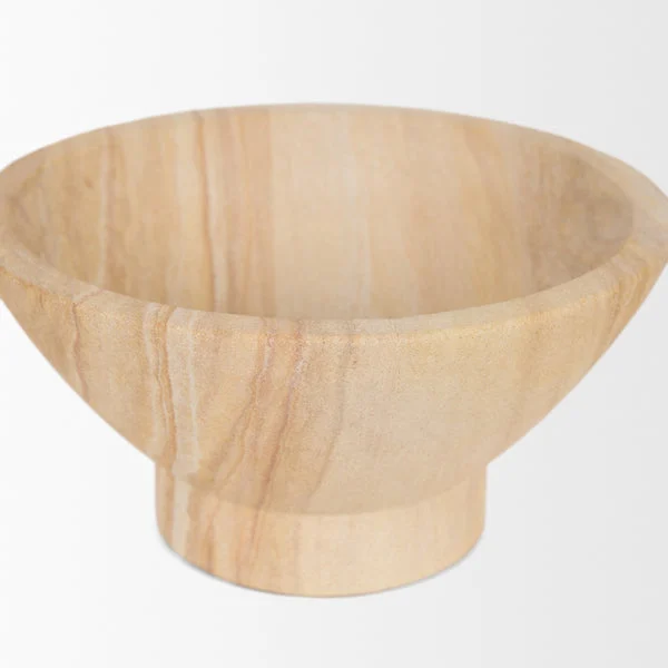 Ramira Bowl | Sculptural Stone Form & Round Architectural Silhouette