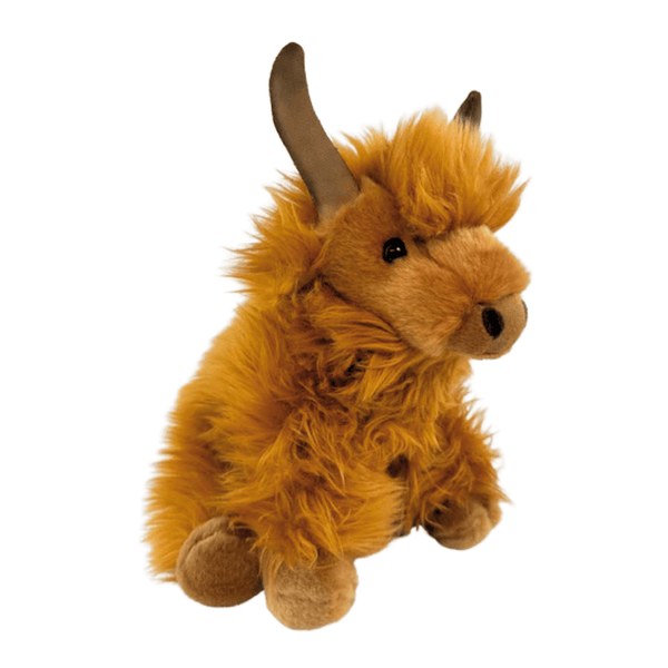 Realistic Highland Cow Plush (25cm) by Bocchetta Eco Friendly
