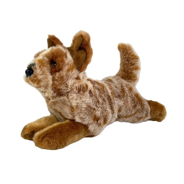 Realistic Plush Red Australian Cattle Dog Puppy Eco Friendly Vegan Super Cute