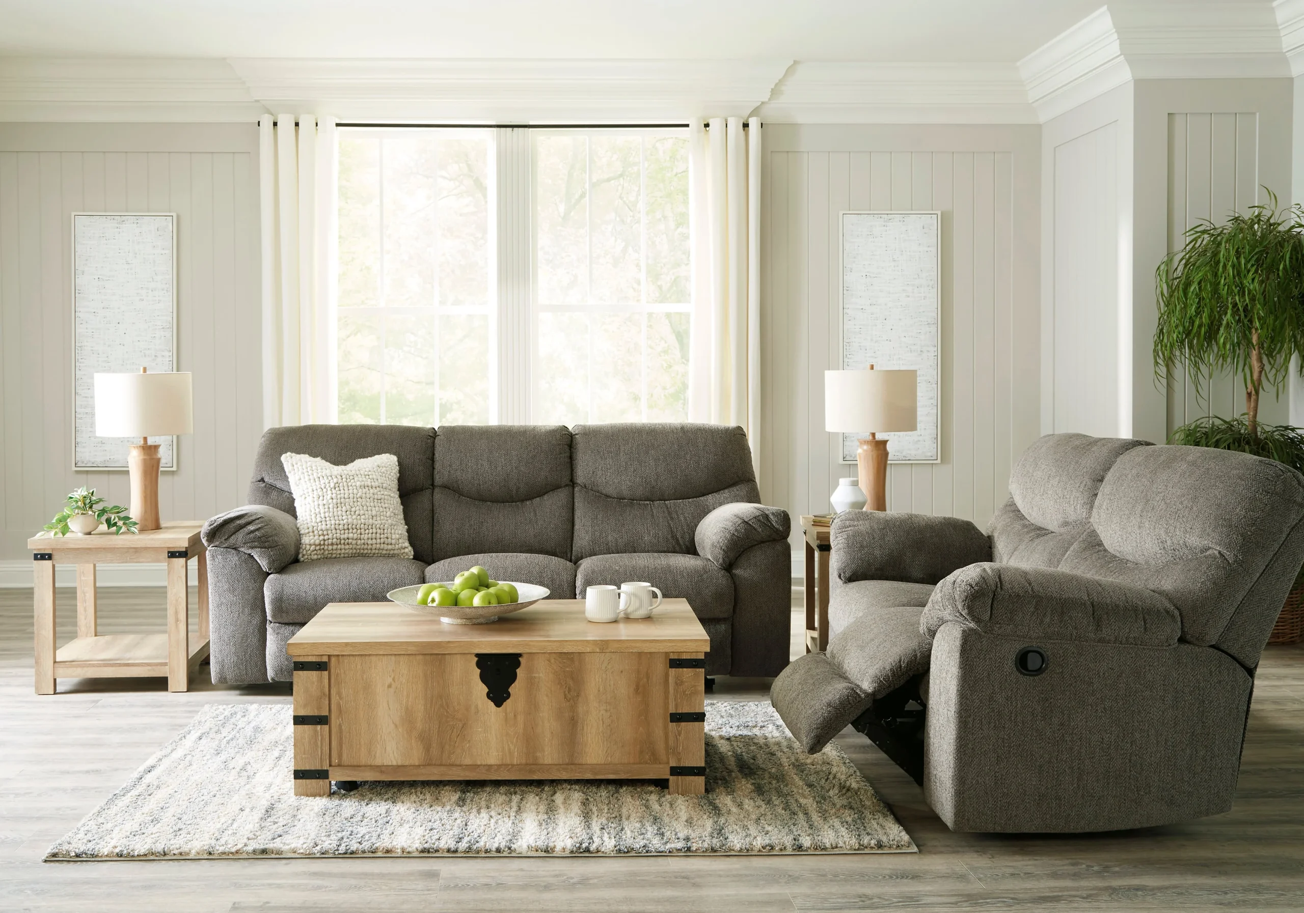 Reclining Sofa and Reclining Loveseat