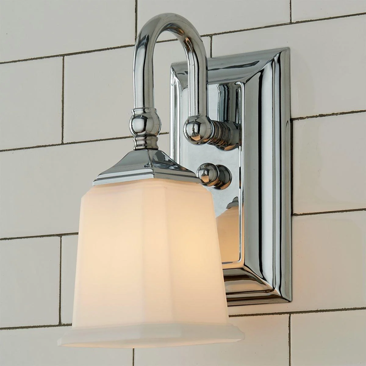 Refined Classic Sconce - Opal Glass