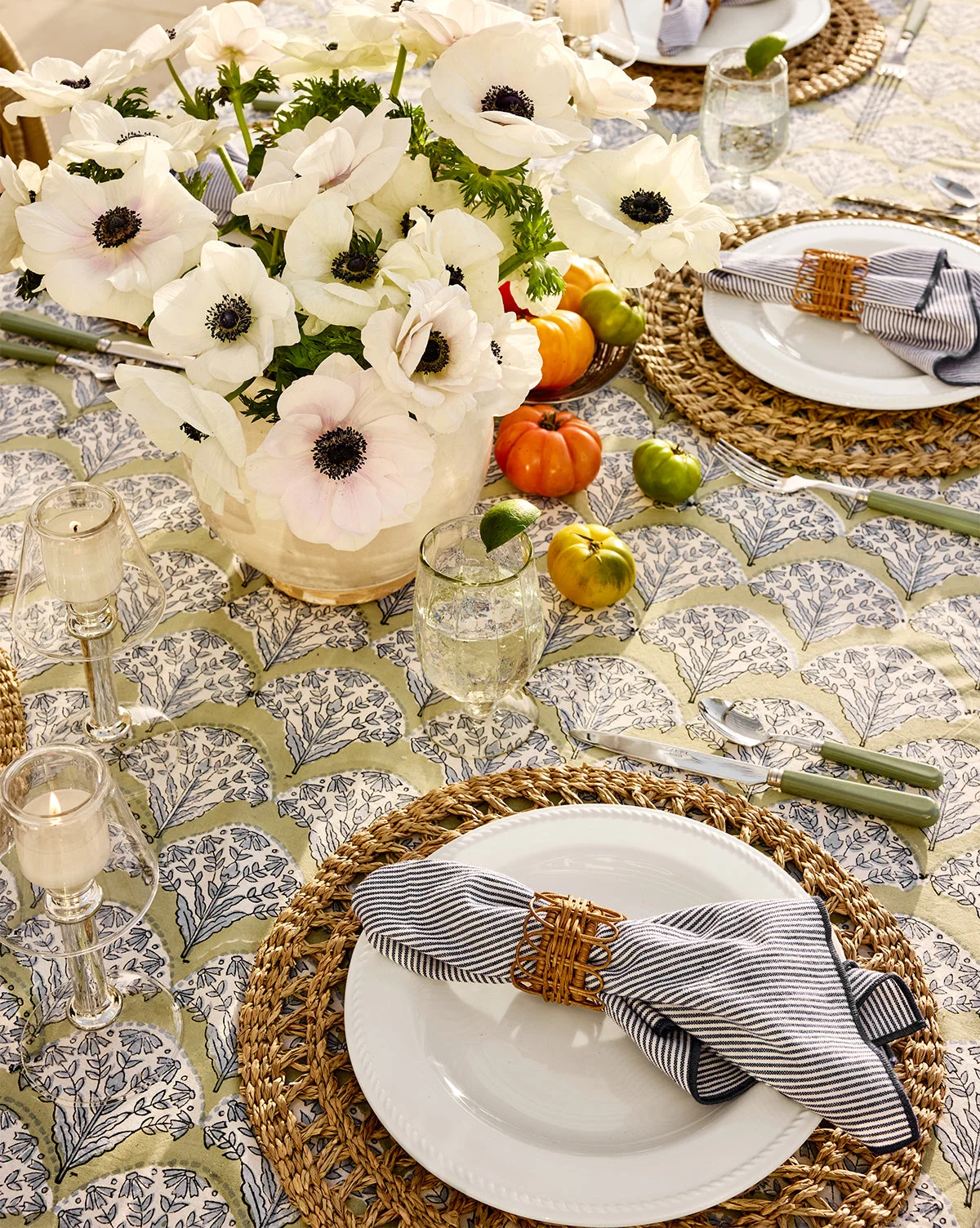 Romi Block Print Tablecloth