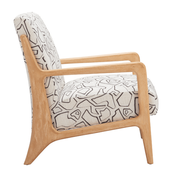 Runa Accent Chair Beige & Natural