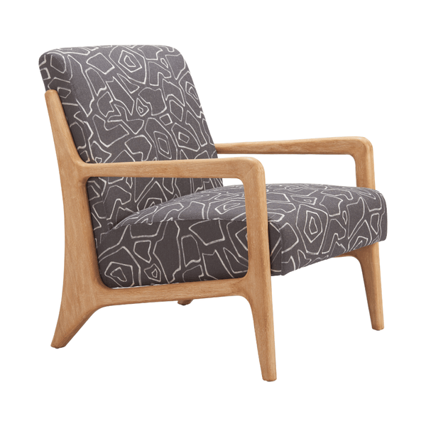 Runa Accent Chair Gray & Natural