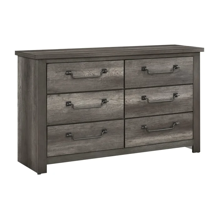 Rustic 6-Drawer Dresser