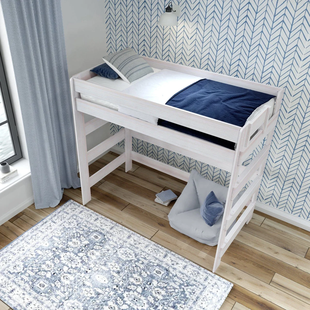 Rustic Loft Bed - Twin