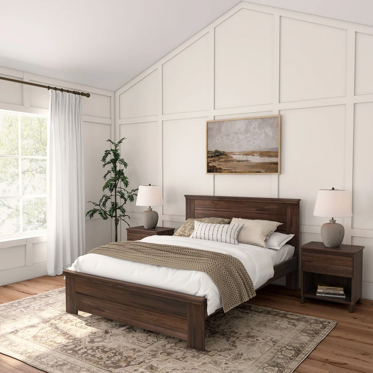 Rustic Panel Bed - Queen