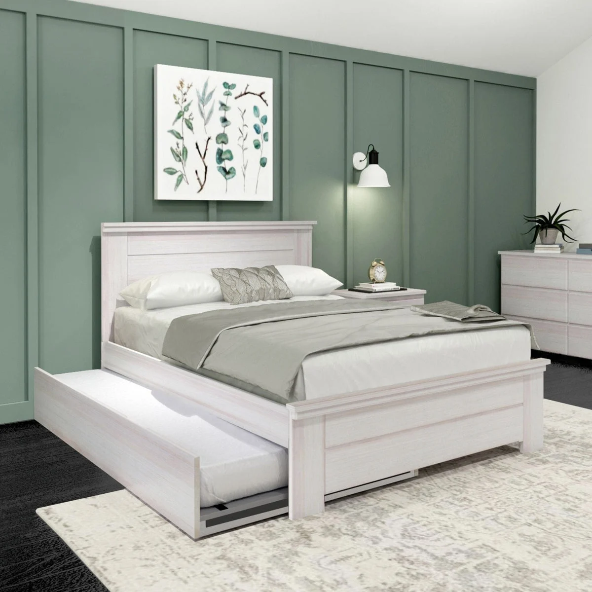 Rustic Panel Bed + Trundle - Full