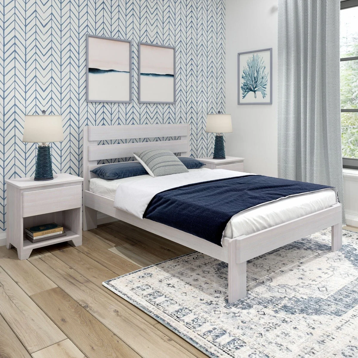 Rustic Slatted Bed - Full
