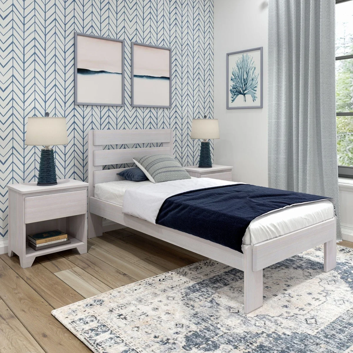 Rustic Slatted Bed - Twin