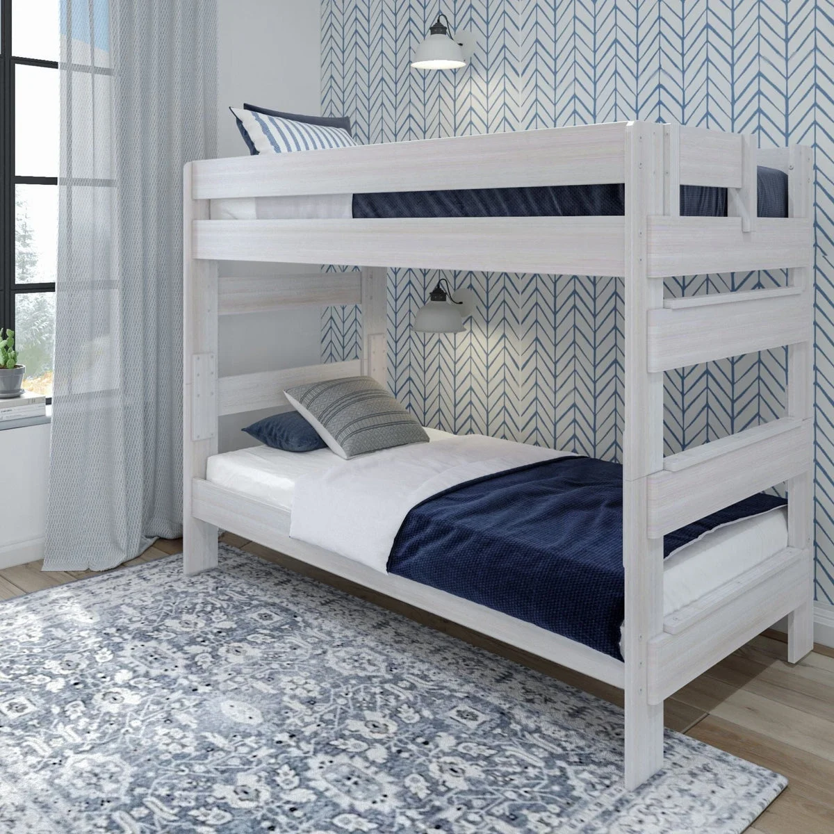 Rustic Twin over Twin Bunk Bed