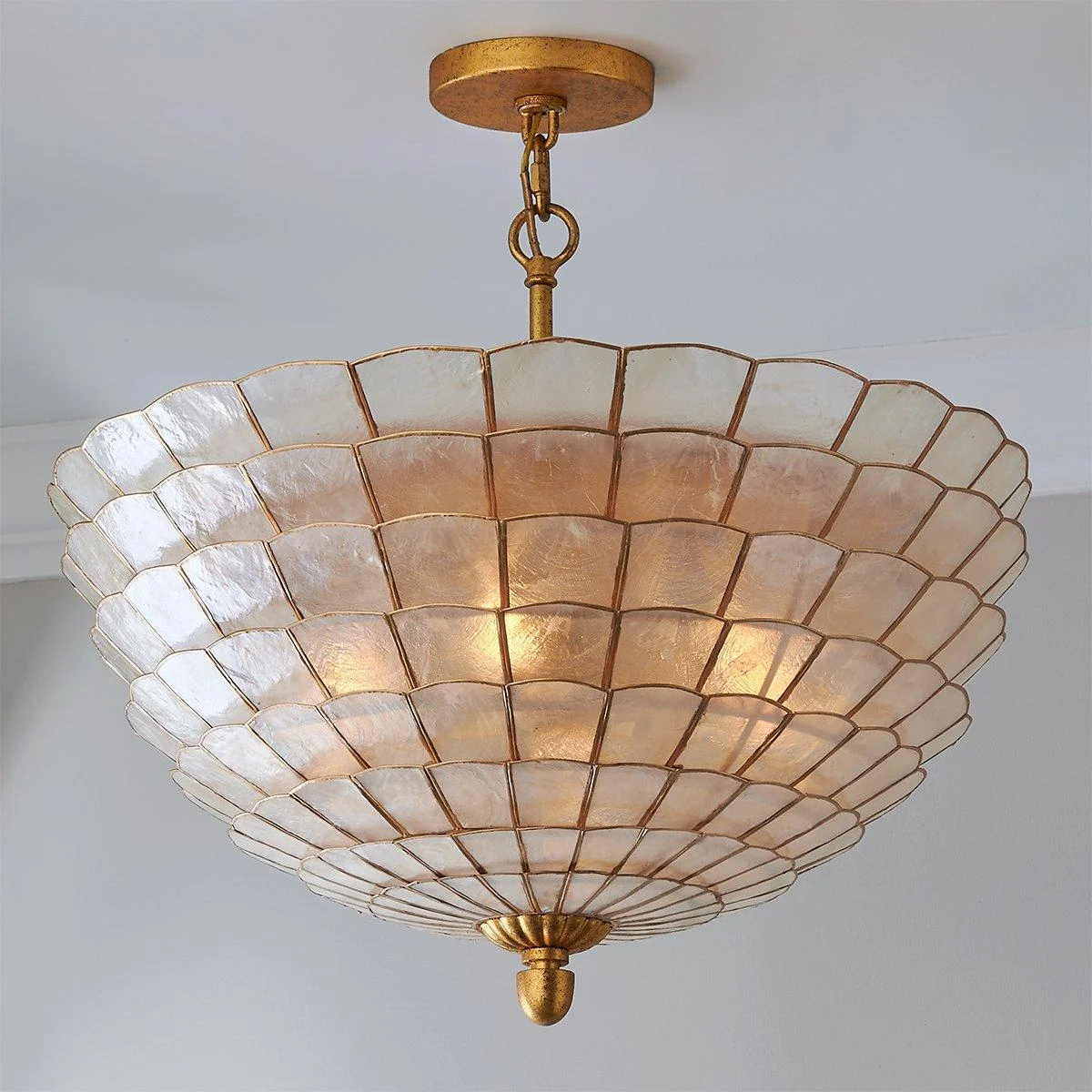 Sandra Capiz Convertible Semi-Flush Ceiling Light